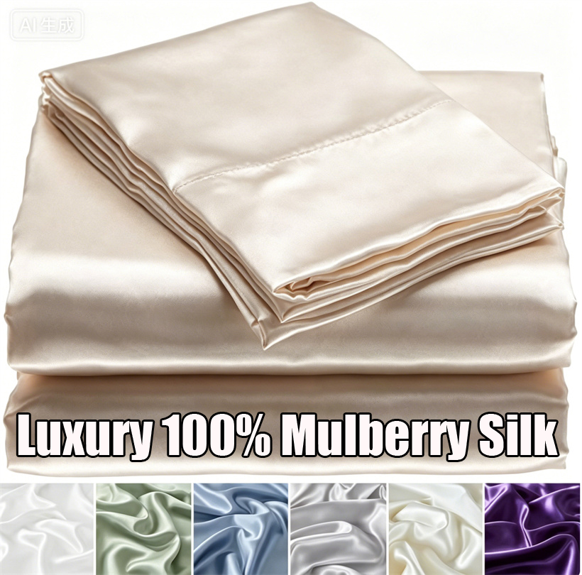 Luxury Mulberry Silk Bed Sheet - Luxury Skincare Set 评论和价格