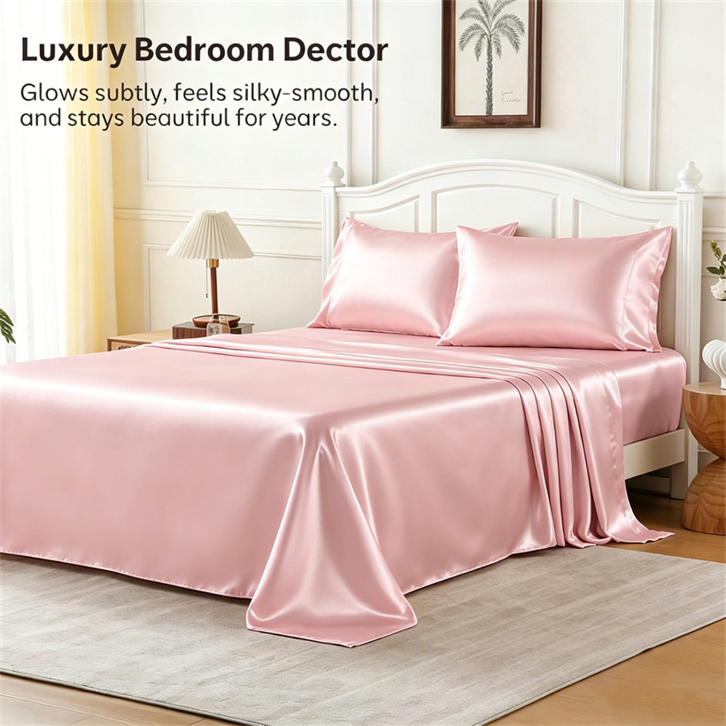 Luxury Mulberry Silk Bed Sheet - Luxury Skincare Set 评论和价格