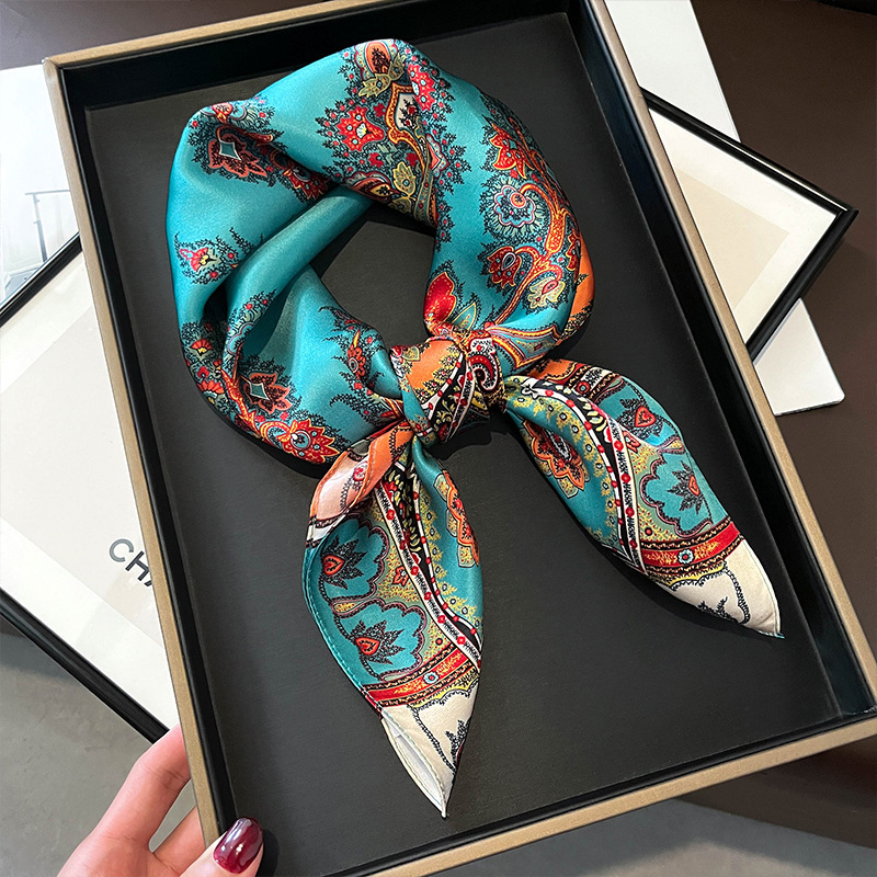 100% Real Silk Square Scarf Wo - Luxury Skincare Headband 评论和价格