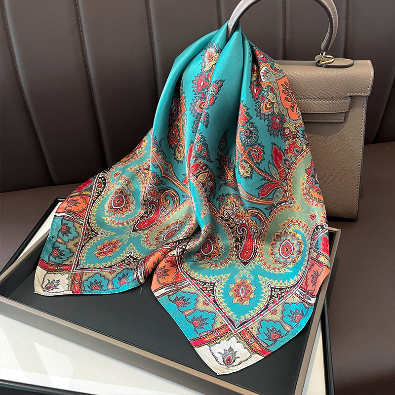 100% Real Silk Square Scarf Wo - Luxury Skincare Headband 评论和价格