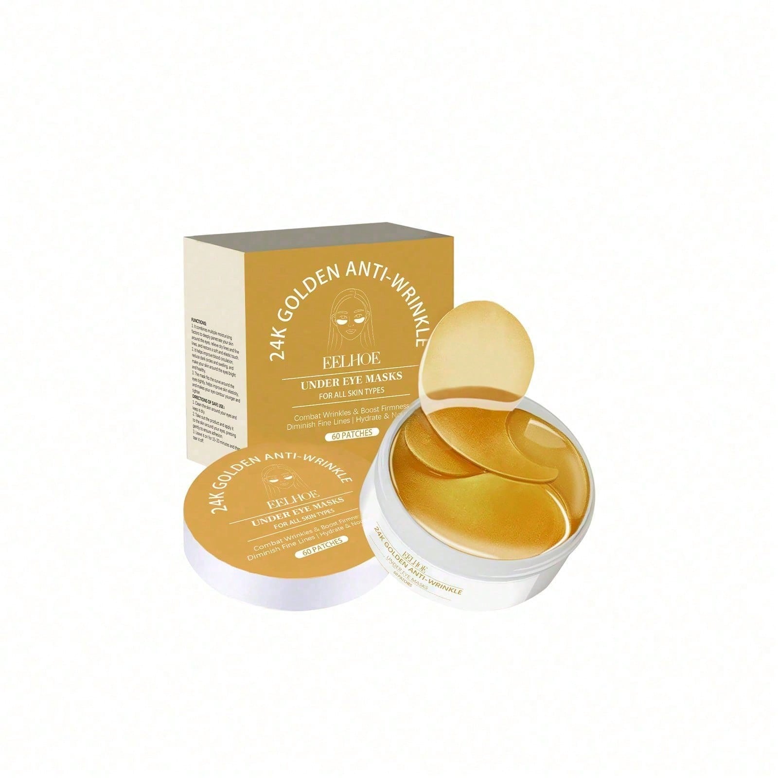 24K Gold Eye Mask, 60 Count Lu - Luxury Skincare Line 评论和价格